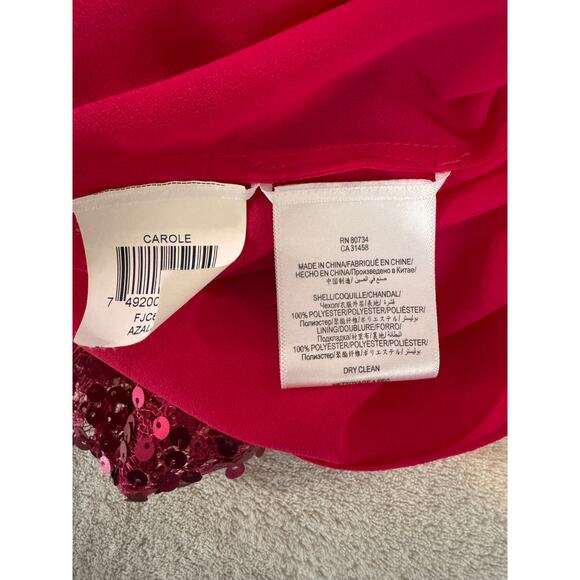 NWOT BCBG MAX AZRIA Convertible Sequin Strapless Dress Size 2 Azalea Pink Party - Picture 6 of 6